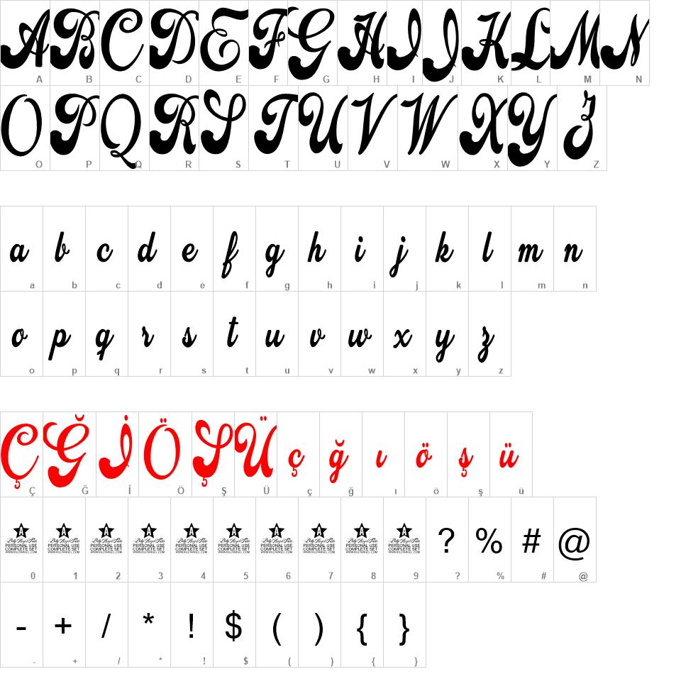 Attraction font